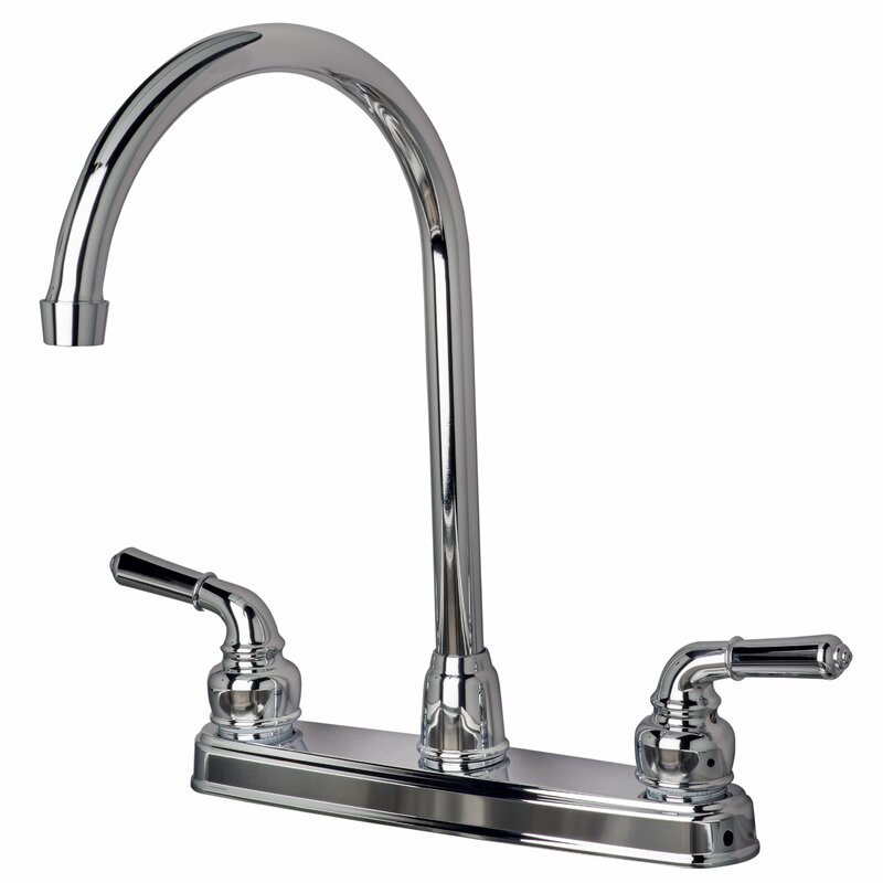 Lagunabrass Rv Mobile Home Double Handle Kitchen Faucet And Reviews Wayfair Canada